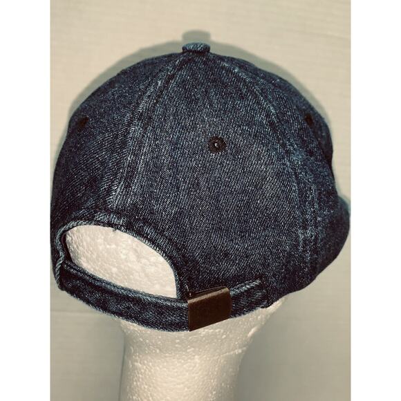 Vintage Dollywood Tennessee Strapback Cap Chambray Denim 90s J Hats USA - Picture 5 of 9